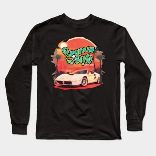 Crusing in Style - vintage Classic Car Design Long Sleeve T-Shirt